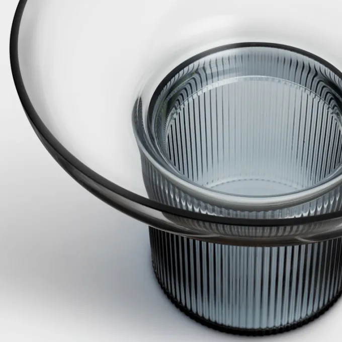Orrefors Ensemble vas blå/grå 150mm Online