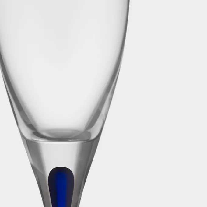 Orrefors Intermezzo champagneglas blå 26cl Clearance