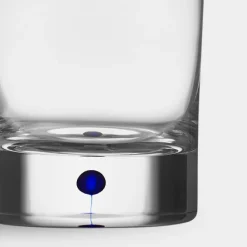 Orrefors Intermezzo old fashioned glas blå 25clErika Lagerbielke New