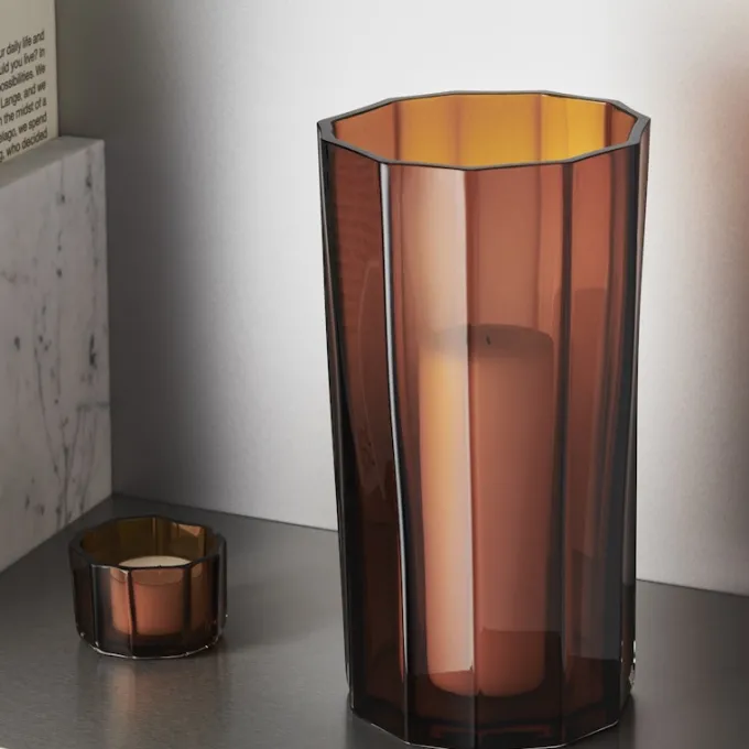 Orrefors Reed ljuslykta bärnsten 45mmMonica Förster Fashion