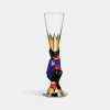 Orrefors Snaps Djävul snapsglas blå 4clGunnar Cyrén Discount