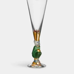 Orrefors The sparkling devil champagneglas grön 19clGunnar Cyrén New