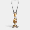 Orrefors The sparkling devil champagneglas guld 19cl Fashion