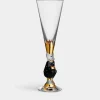 Orrefors The sparkling devil champagneglas mörkgrå 19clGunnar Cyrén Clearance