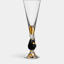 Orrefors The sparkling devil champagneglas mörkgrå 19clGunnar Cyrén Clearance